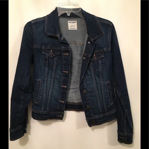 Old Navy Dark Wash Denim Jean Jacket XS